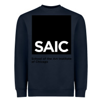 Navy School of The Art Institute of Chicago College Heavyweight Sweatshirt - artisFamous