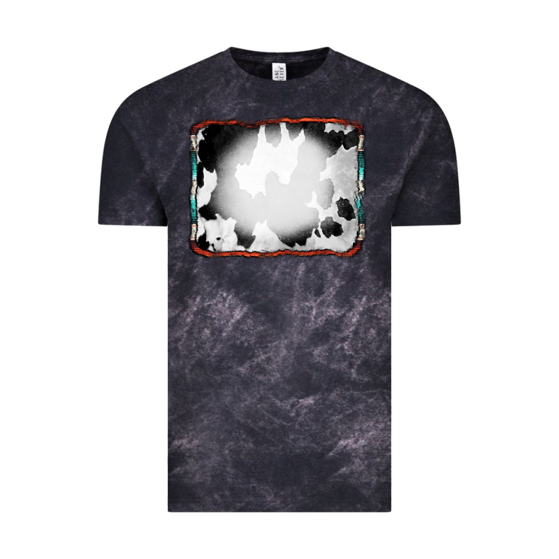 Cowhide Background With Bleach Serape Frame Vintage Tee by CowCowDesign | Teevron