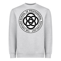 Heather Grey The Chicago School of Professional Psychology Heavyweight Sweatshirt - artisFamous