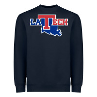 Navy louisiana tech athletics Heavyweight Sweatshirt - artisFamous