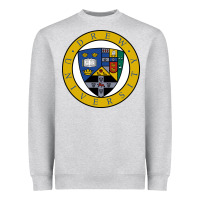 Heather Grey drew university Heavyweight Sweatshirt - artisFamous