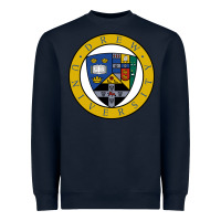 Navy drew university Heavyweight Sweatshirt - artisFamous