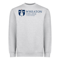 Heather Grey Wheaton College (Illinois) Heavyweight Sweatshirt - artisFamous