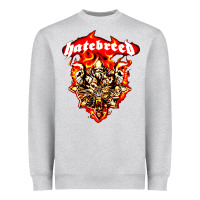 Heather Grey hatebreed 3 Heavyweight Sweatshirt - artisFamous