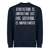 Navy dog sledding is importanter Heavyweight Sweatshirt - artisFamous
