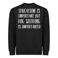 Black dog sledding is importanter Heavyweight Sweatshirt - artisFamous