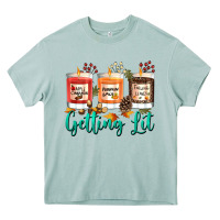 Arona Candles with Fall Getting Lit Heavy Core Tee - texasbilliewilder