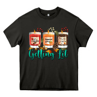 Asphalt Candles with Fall Getting Lit Heavy Core Tee - texasbilliewilder