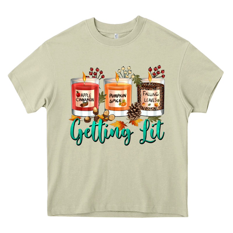 Candles With Fall Getting Lit Heavy Core Tee by texasbilliewilder | Teevron