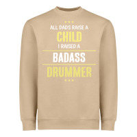 Mushroom i raised a badass drummer Heavyweight Sweatshirt - artisFamous