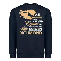 Navy women are born in richmond Heavyweight Sweatshirt - artisFamous