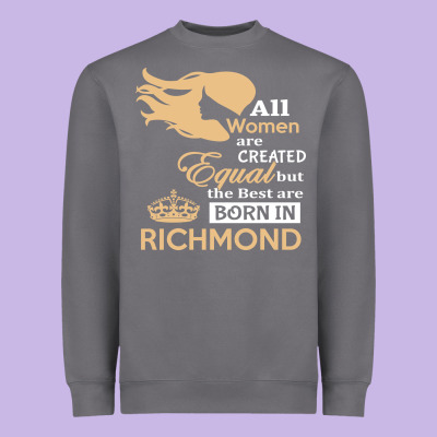 Women Are Born In Richmond Heavyweight Sweatshirt Designed By Artisfamous