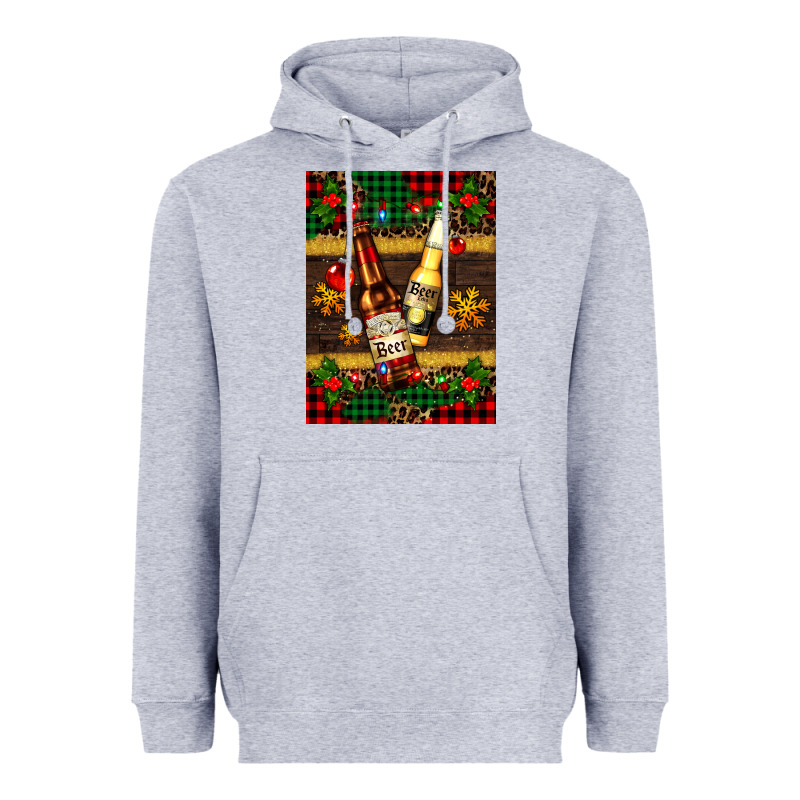 Snow And Beer Bottles Heavyweight Hoodie by AdoDesignShop | Teevron
