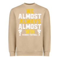Mushroom vikings we almost always almost win   funny sports Heavyweight Sweatshirt - artisFamous