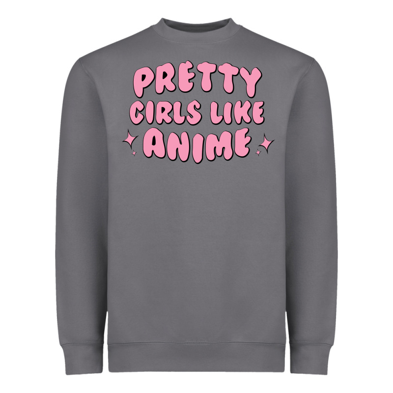Pretty Girls Like Anime Heavyweight Sweatshirt by artisFamous | Teevron