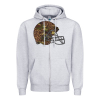 American Football Helmet Zipper Hoodie | Teevron