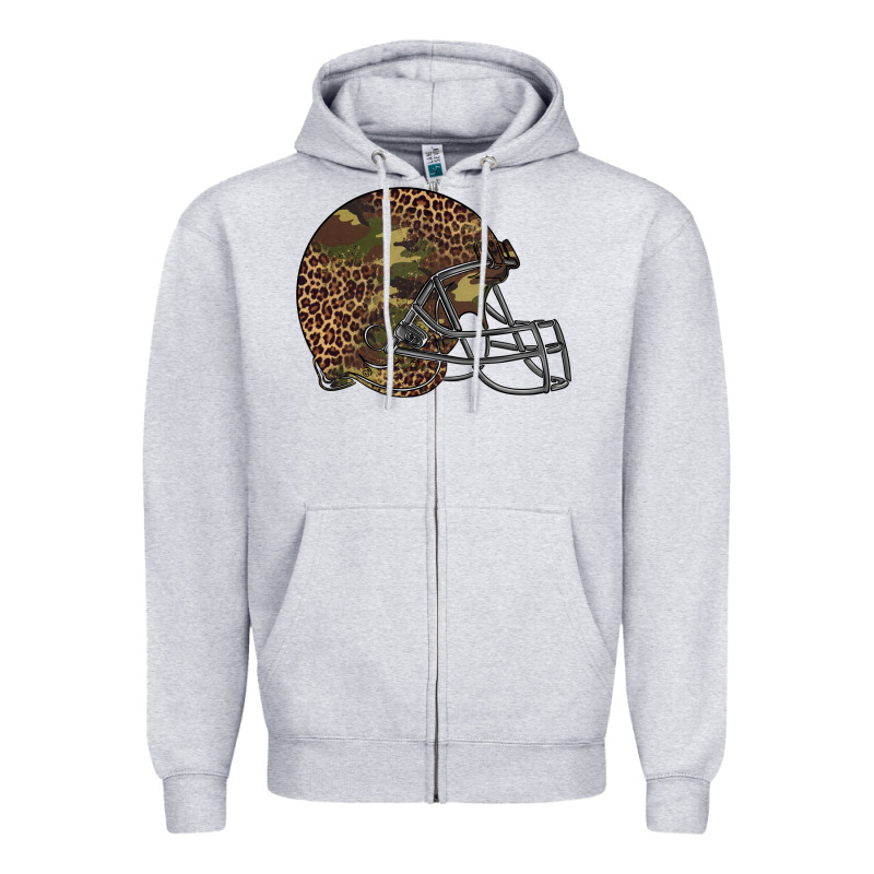 American Football Helmet Zipper Hoodie by BarkalooDesign | Teevron