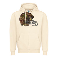 Sandshell American football helmet Zipper Hoodie - BarkalooDesign