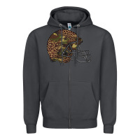 Smoke American football helmet Zipper Hoodie - BarkalooDesign