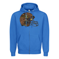 True Royal American football helmet Zipper Hoodie - BarkalooDesign
