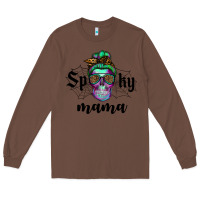 Chestnut spooky mama skull Long Sleeve Tee - RanaPortraitStore