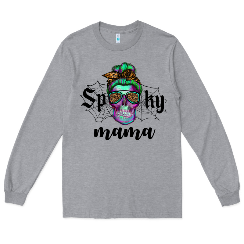 Spooky Mama Skull Long Sleeve Tee by RanaPortraitStore | Teevron