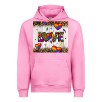 Fuchsia Pink love hearts pride tumbler Urban Hoodie - JahusDesignShop