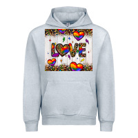 Heather Grey love hearts pride tumbler Urban Hoodie - JahusDesignShop