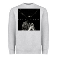 Heather Grey royal blood Heavyweight Sweatshirt - artisFamous