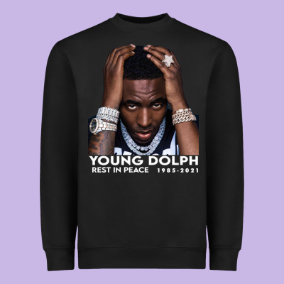 Rest In Peace Young Dolph Heavyweight Sweatshirt Designed By Artisfamous