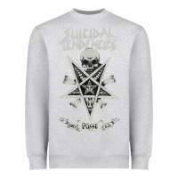 Heather Grey suicidal tendencies Heavyweight Sweatshirt - artisFamous
