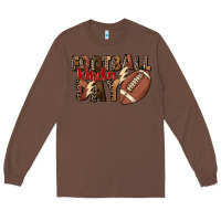 Chestnut football kinda day Long Sleeve Tee - FaDigitalArtStudio