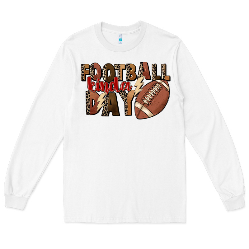Football Kinda Day Long Sleeve Tee by FaDigitalArtStudio | Teevron