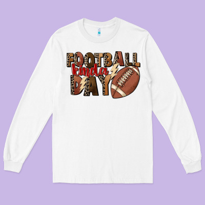Football Kinda Day Long Sleeve Tee Designed By Fadigitalartstudio