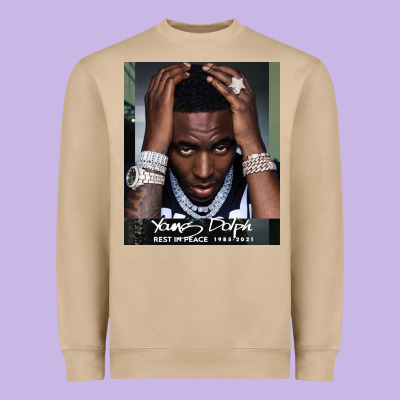 Rest In Peace Young Dolph Heavyweight Sweatshirt Designed By Artisfamous