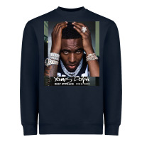 Navy Rest in Peace Young Dolph Heavyweight Sweatshirt - artisFamous