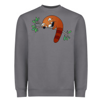 Storm red panda sleeping Heavyweight Sweatshirt - artisFamous