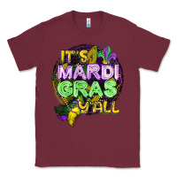 Burgundy its mardi gras yall Classic Tee - CowGirlArtShop