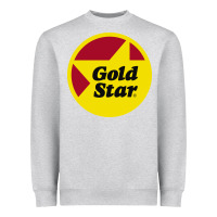 Heather Grey Gold Star Chili Resto Heavyweight Sweatshirt - artisFamous