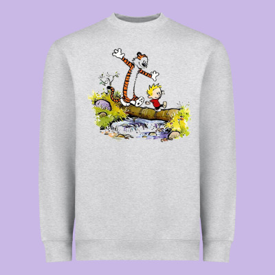 Calvin And Hobbes Bill Watterson Heavyweight Sweatshirt Designed By Artisfamous
