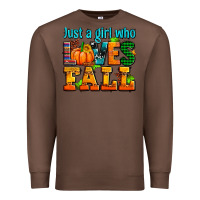 Chestnut just a girl who loves fall Premium Sweatshirt - AdoDesignShop