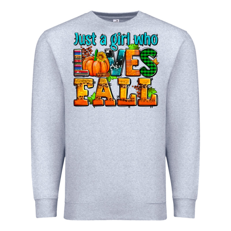 Just A Girl Who Loves Fall Premium Sweatshirt by AdoDesignShop | Teevron