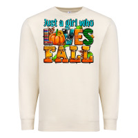 Sandshell just a girl who loves fall Premium Sweatshirt - AdoDesignShop