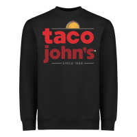 Black Taco John's Resto Heavyweight Sweatshirt - artisFamous
