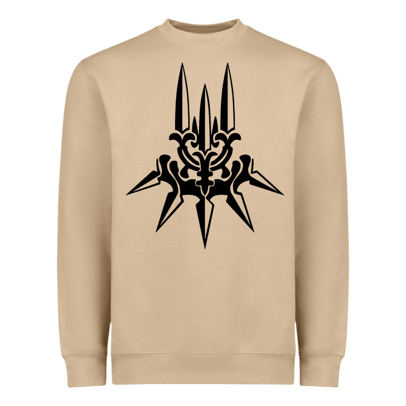 Yorha White Insignia Heavyweight Sweatshirt by artisFamous | Teevron