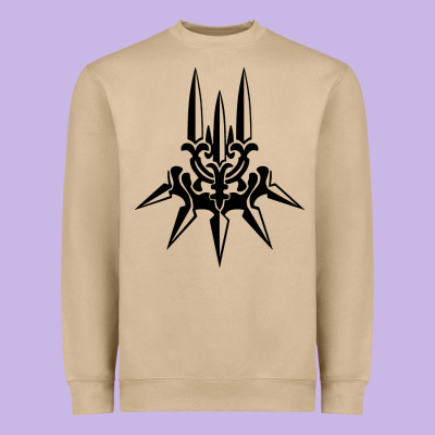 Yorha White Insignia Heavyweight Sweatshirt Designed By Artisfamous