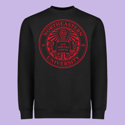Northeastern University Heavyweight Sweatshirt Designed By Artisfamous
