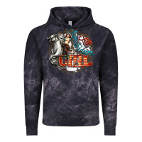 Cloud Black All American Girl Vintage Hoodie - FaDigitalArtStudio