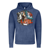 Vintage Denim All American Girl Vintage Hoodie - FaDigitalArtStudio