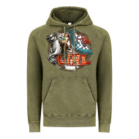 Vintage Olive All American Girl Vintage Hoodie - FaDigitalArtStudio